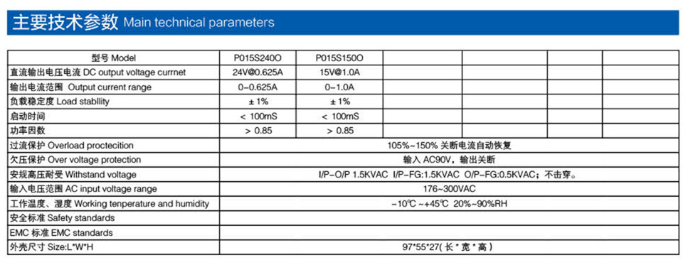 交通燈電源參數